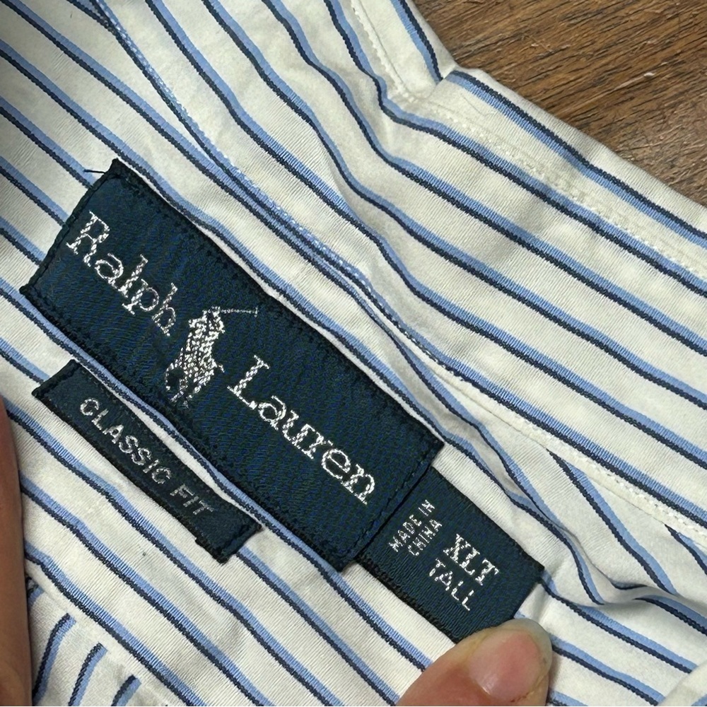 Ralph Lauren poplin cotton Striped Casual Shirt - Picture 2 of 4